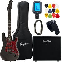 Harley Benton : ST-20HSS SBK DNAFX AmP20 Set