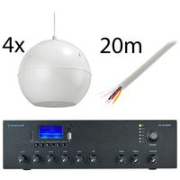 Monacor : 4x EDL-420/WS PA-812DAP Bundle