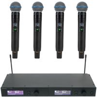 Shure : SLXD4Q+E Beta58 S50 Bundle
