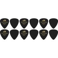 Dunlop : Celluloid Black Pick Medium