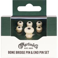Martin Guitar : Bone Bridge & End Pin Black