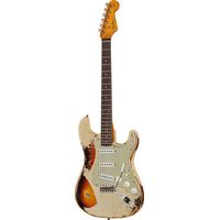 Fender : 61 Strat SHR Aged V White 3TSB