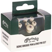 Martin Guitar : Bone Bridge & End Pin Paua