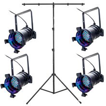 Stairville LED PAR 36 Black Bundle