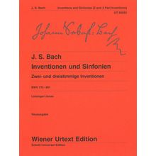 Wiener Urtext Edition Bach Inventionen und Sinfonien
