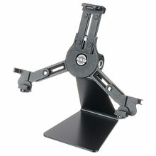 Trépied De Table K&M 19800 Pour Smartphone Et Tablette - Pivot 360°, Inclinaison 150°, Support Robuste, Réglable, Noir