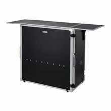 DJ-Tisch bis 100 kg klappbar DJ-Booth 94 cm Stretchcover schwarz & weiß 