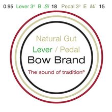 Bow Brand NG 3rd B Gut Harp String No.18