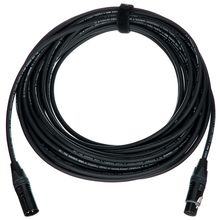 Sommer Cable Microphone cable Stage 22 Highflex XLR 3-pole Neutrik NC3MXX / XLR 3-pole Neutrik NC3FXX, with Velcro, black (5 m