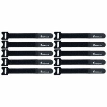 Adam Hall Hook and Loop Cable Tie Pack of 10, 160 mm x 16 mm, Black at  Gear4music