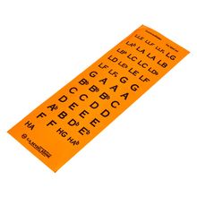 C.A. Seydel Söhne Key label set for coverplates