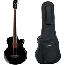 Harley Benton B-30BK-FL Acoustic Bass w/Bag