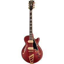 DAngelico DLX SS Barit. Satin Trans Wine