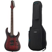 Harley Benton Amarok-6 BKRD Quilted B w/Bag