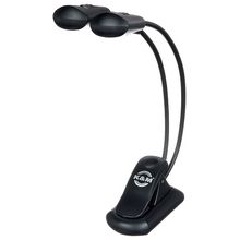 Lampe De Pupitre K&M 12264 LED Rechargeable - Noire - 4200 Lux - Col De Cygne - Pour Partitions Et Tables
