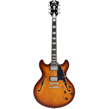 DAngelico Premier DC Dark Iced Tea Burst