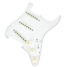 Mojotone 67 Q.Coil Hot Br. Pickguard WH
