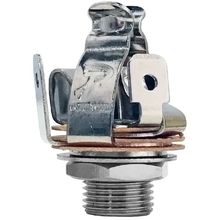 6,35 MM Latón Mono Guitarra Bajo Barril Jack, Cilindro Entrada Salida Jack Con 3 Pines Metal Estéreo Guitarra Bajo Barril Salida Jack Enchufe Para Guitarra Eléctrica Bajo(Plata