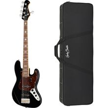 Harley Benton MV-5JB Black w/Bag