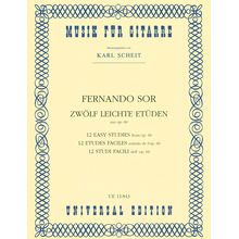 Universal Edition Sor 12 leichte Etüden