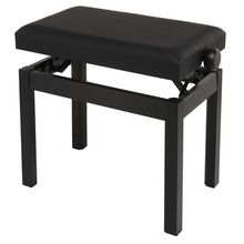 HOMCOM pianokruk pianobank piano bank make-upkruk kruk met opbergruimte in hoogte verstelbaar (64 x 34 x (45 - 55) cm