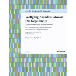 Möseler Verlag Mozart Kegelduette Clarinet