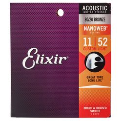 Elixir Nanoweb Custom Light Acoustic