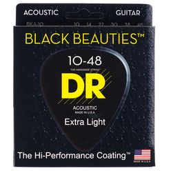 DR Strings Black Beauties BKA-10