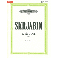 Edition Peters Skrjabin 12 Études op. 8