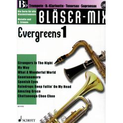 Schott Bläser-Mix Evergreens 1 Bb