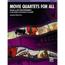 Alfred Music Publishing Movie Quartets for All A-Sax