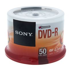 Sony DMR47 DVD-R Spindle of 50pcs