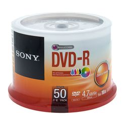 Sony DMR47 DVD-R Ink Spindle 50pcs