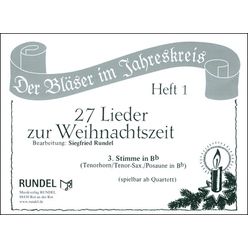 Musikverlag Rundel 27 Lieder Weihnacht 3 Bb
