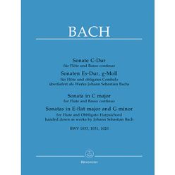 Bärenreiter Bach 3 Sonatas Flute