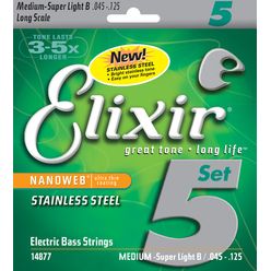 Elixir Stainless Steel 5-String Super