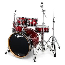 DW PDP CM6 Fusion Red Black Fade