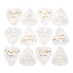 Fender White Pearloid Pick Set M