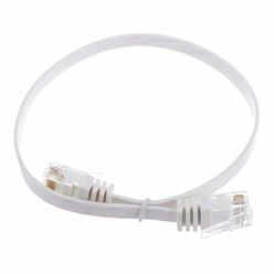 Lindy Cat6 Flach-Cable 0,3m White