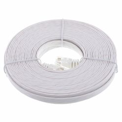 Lindy Cat6 Flach-Cable 10m White