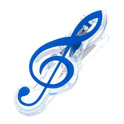 agifty Music Clip Violin Clef Blue