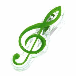 agifty Music Clip Violin Clef Green