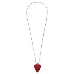 Timber Tones Necklace with Plectrum Red