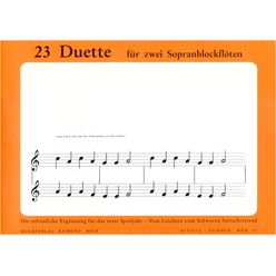 Meck Verlag  23 Duette f.2 Sopranblockfl.