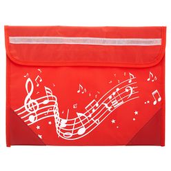 Music Sales Wavy Stave Music Bag (Red)