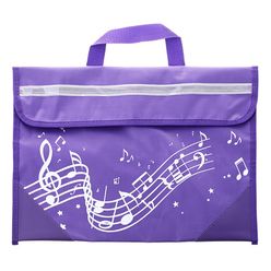 Music Sales Wavy Stave Music Bag (Purple)
