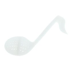 agifty Tea Strainer Eighth Note White