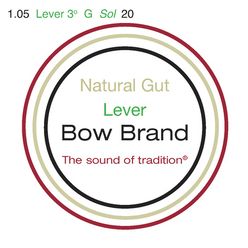 Bow Brand NG 3rd G Gut Harp String No.20
