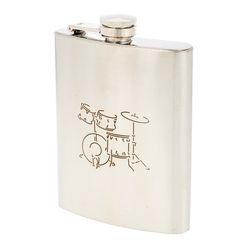 Art of Music Hip Flask Drums