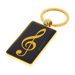 A-Gift-Republic Key Ring G-Clef Black/Gold